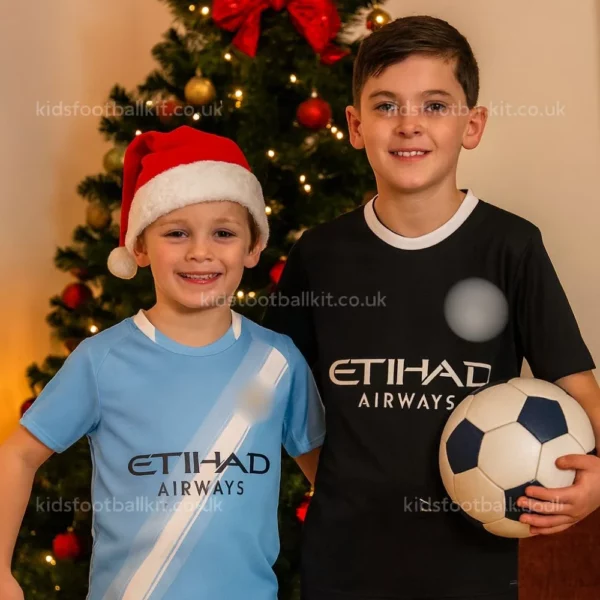 Manchester City Home & Away Kids Football Kit 25_26 _ HAALAND 9-image