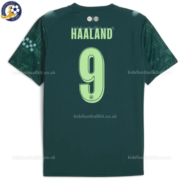 Manchester City fourth men shirt 25_26-back view-HAALAND 9