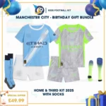Manchester city home&third kid kit 25_26 - birthday