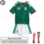 Mexico Home 2026 Kids Football Kit with socks