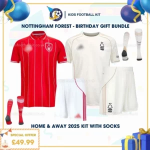 Nottingham Forest Home & Away Kids Football Kit 25_26 - birthday