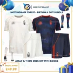 Nottingham Forest away & Third Kids Football Kit 25_26 - birthday