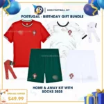 Portugal home & away kids football kit 25_26 with socks - birthday