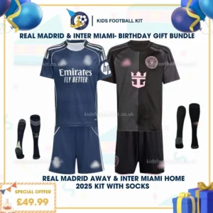 Real Madrid away & Inter Miami home kid kit 25_26 - birthday