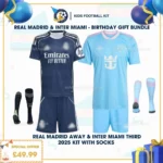 Real Madrid away & Inter Miami third kid kit 25_26 - birthday