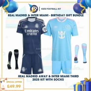 Real Madrid away & Inter Miami third kid kit 25_26 - birthday