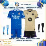 Real Madrid third & Barcelona away kid kit 25_26 - birthday