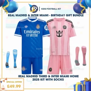 Real Madrid third & Inter Miami home kid kit 25_26 - birthday