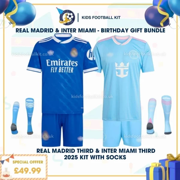 Real Madrid third & Inter Miami third kid kit 25_26 - birthday