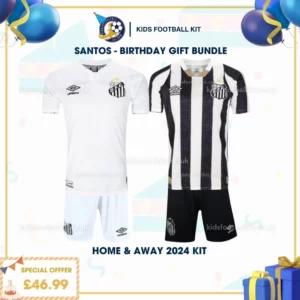 Santos home & away Kids Football Kit 24_25 - birthday