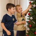 Scotland home and Barcelona away Kids Football Kit 25_26 - MCTOMINAY 4 and LAMINE YAMAL 10 - image