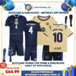 Scotland home and Barcelona away Kids Football Kit 25_26 - MCTOMINAY 4 and LAMINE YAMAL 10-r