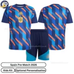 Spain Pre-Match Kids Kit 2026-over view