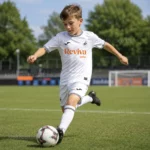 Swansea City Home Kids Football Kit 202526 (No Socks)