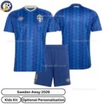 Sweden Away Kids Kit 2026-over view