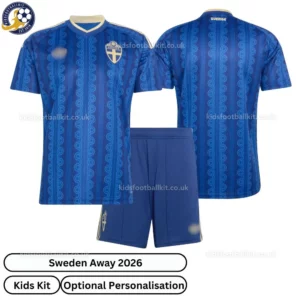 Sweden Away Kids Kit 2026-over view