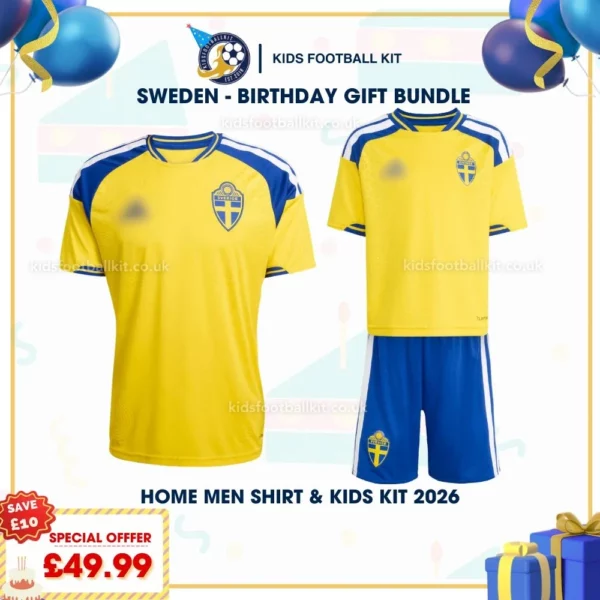 Sweden home men and kids kits 2026