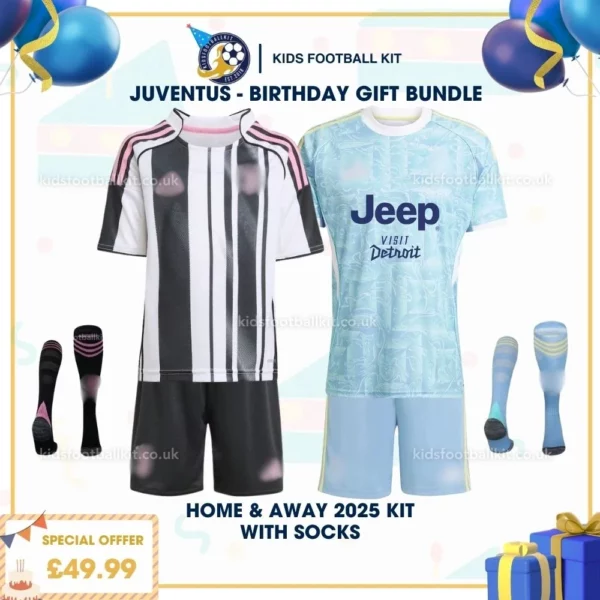 juventus home & away kid kit 25_26 - birthday