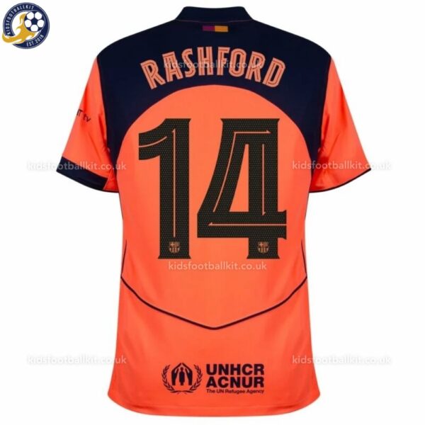 Barcelona RASHFORD 14 Third 2025_26 Men Football Shirt -back view