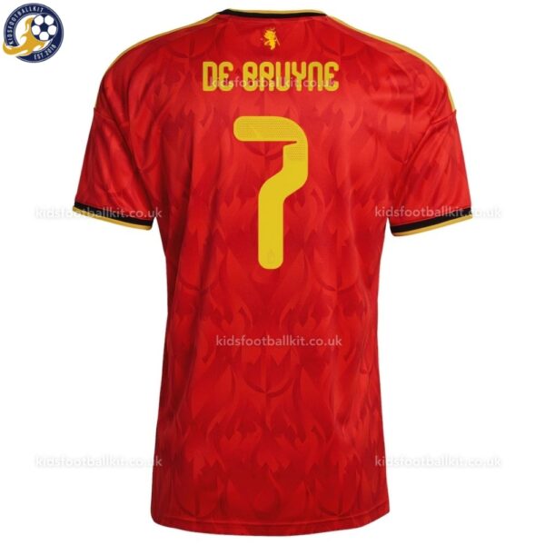Belgium DE BRUYNE 7 Home 2026 Men Football Shirt backview
