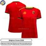 Belgium World Cup Home Women Football Shirt 2026-over view