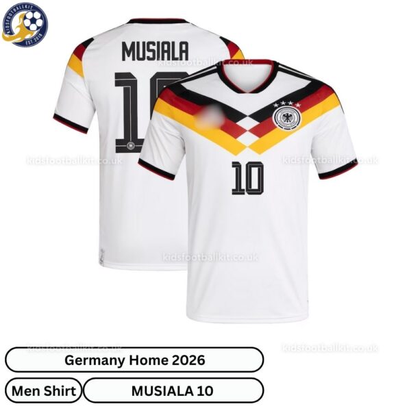 Germany MUSIALA 10 Home 2026 Men Football Shirt- overview