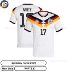 Germany WIRTZ 17 Home 2026 Men Football Shirt- overview