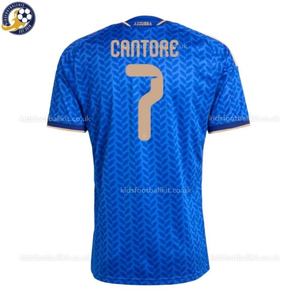 Italy CANTORE 7 Home 2026 Men Football Shirt backview
