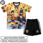Japan One Piece Anime Version Kids Football Kit 25_26-front view-yellow