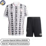 Juventus Retro Clover Special Edition Kids Football Kit 25_26-front view
