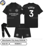 Manchester City Away Kids Football Kit 25_26 - RÚBEN 3 - over view