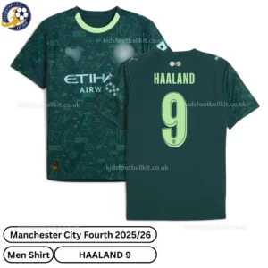 Manchester City Fourth Men Football Shirt 25_26 - HAALAND 9 - over view