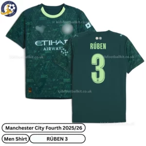 Manchester City Fourth Men Football Shirt 25_26 - RÚBEN 3 - over view