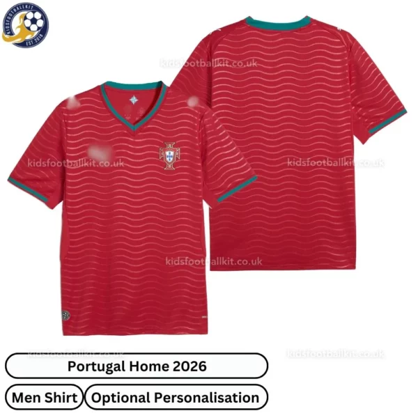 Portugal World Cup Home Men Football Shirt 2026_over view