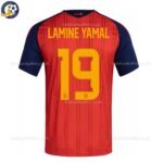 Spain LAMINE YAMAL 19 Home 2026 Men Football Shirt -backview