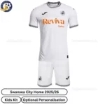 Swansea City Home Kids Football Kit 25_26-front view