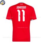 Wales JOHNSON 11 Home 2026 Men Football Shirt -backview