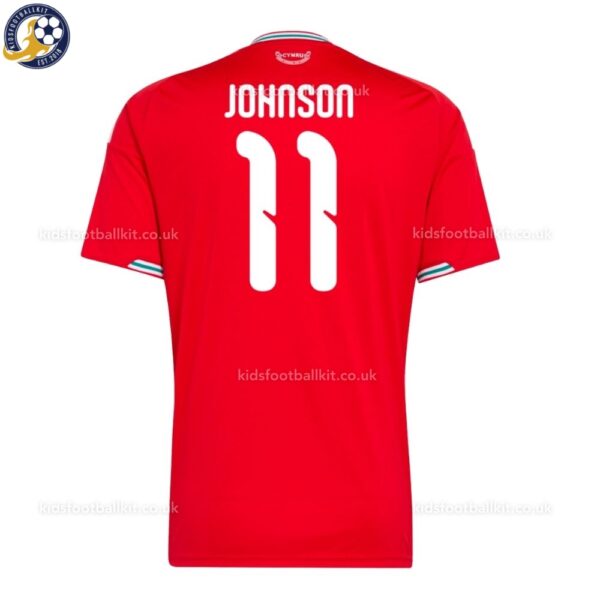 Wales JOHNSON 11 Home 2026 Men Football Shirt -backview