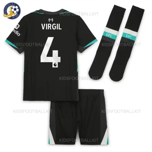 l-p-Away Kids Football Kit 24_25 - VIRGIL 4 - back view