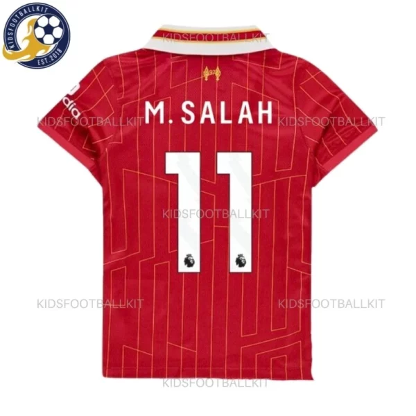l-p-M.Salah-11-Home-24-25-Kid-Football-Kit-back view