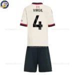 l-p Virgil-4-Away-25-26-Kids-Football-Kit-back-view