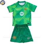 Barcelona Goalkeeper Kids Kit 26_27-front view-green