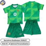 Barcelona Goalkeeper Kids Kit 26_27-over view-green