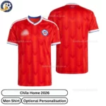 Chile Home Men Football Shirt 2026-over view