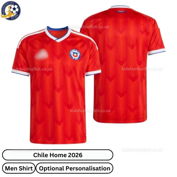 Chile Home Men Football Shirt 2026-over view