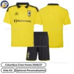 Columbus Crew 2026 Home Kids Kit-over view