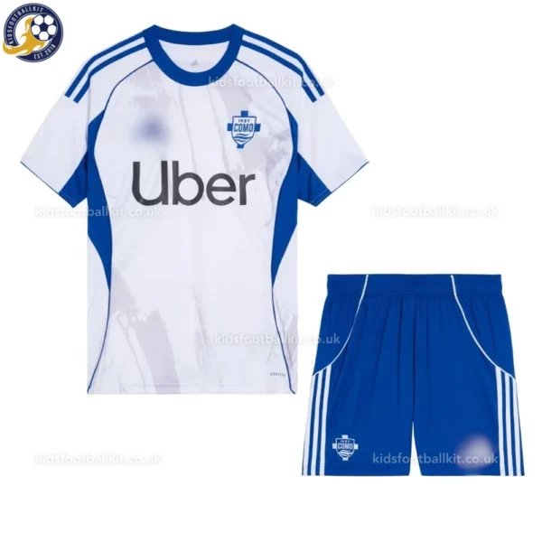 Como Away Kids Football Kit 2025_26-front view