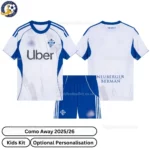 Como Away Kids Football Kit 2025_26-over view