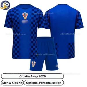 Croatia Away Men and Kids Kit 2026-over view