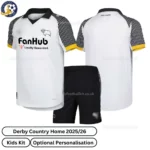 Derby Country Home Kids Football Kit 25_26-over view